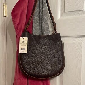 Portland Leather Dark Brown Shoulder Bag
